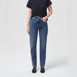 Agolde Women's Criss Criss High Rise Jeans - Blue